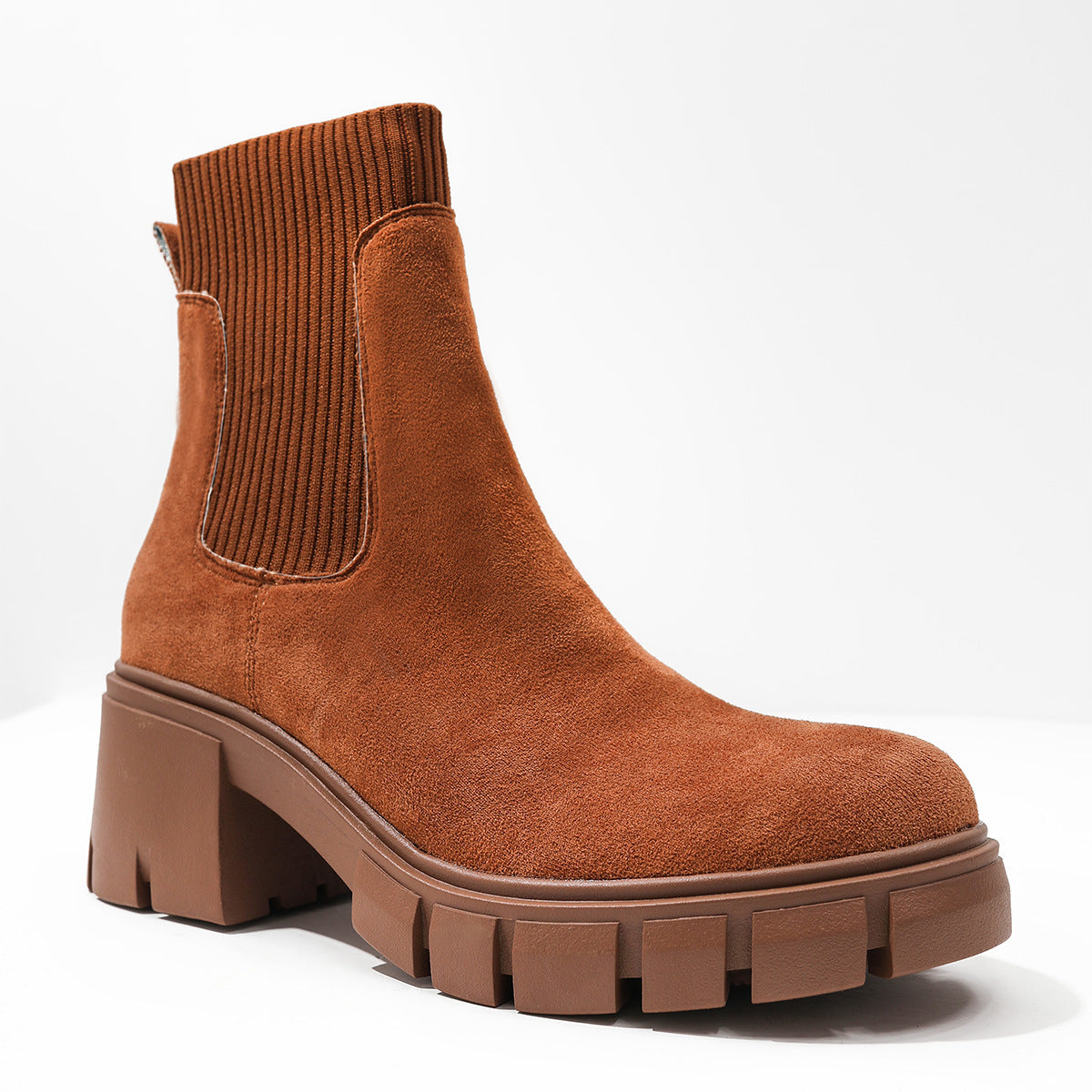 AVAT - Chunky Slip-On Chelsea Ankle Boots