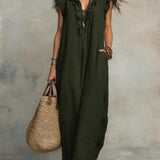 Camellia - Elegant Ruffled Maxi Dress
