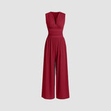 MARLOWE™ – Chic Ruched Casual Jumpsuit