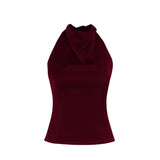 Henya - Breezy Backless Sleeveless Summer Top