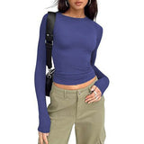 Jihyo - Relaxed Fit Long Sleeve Round Neck Tee