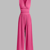 CHARITY – Stylish Sleeveless Wide-Leg Jumpsuit