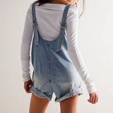 IVYLI™ - Casual Fitted Sleeveless Denim Jumpsuit