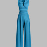 CHARITY – Stylish Sleeveless Wide-Leg Jumpsuit