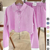 EMERSYN™ - Relaxed Fit Long-Sleeve Collared Co-Ord Set