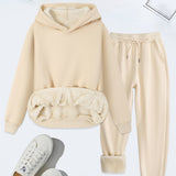 FORDAT - Comfortable Solid Color Hoodie