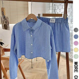 EMERSYN™ - Relaxed Fit Long-Sleeve Collared Co-Ord Set