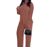 CLEOT - Stylish Long Sleeve Shirt with Collar