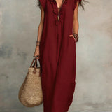 Camellia - Elegant Ruffled Maxi Dress