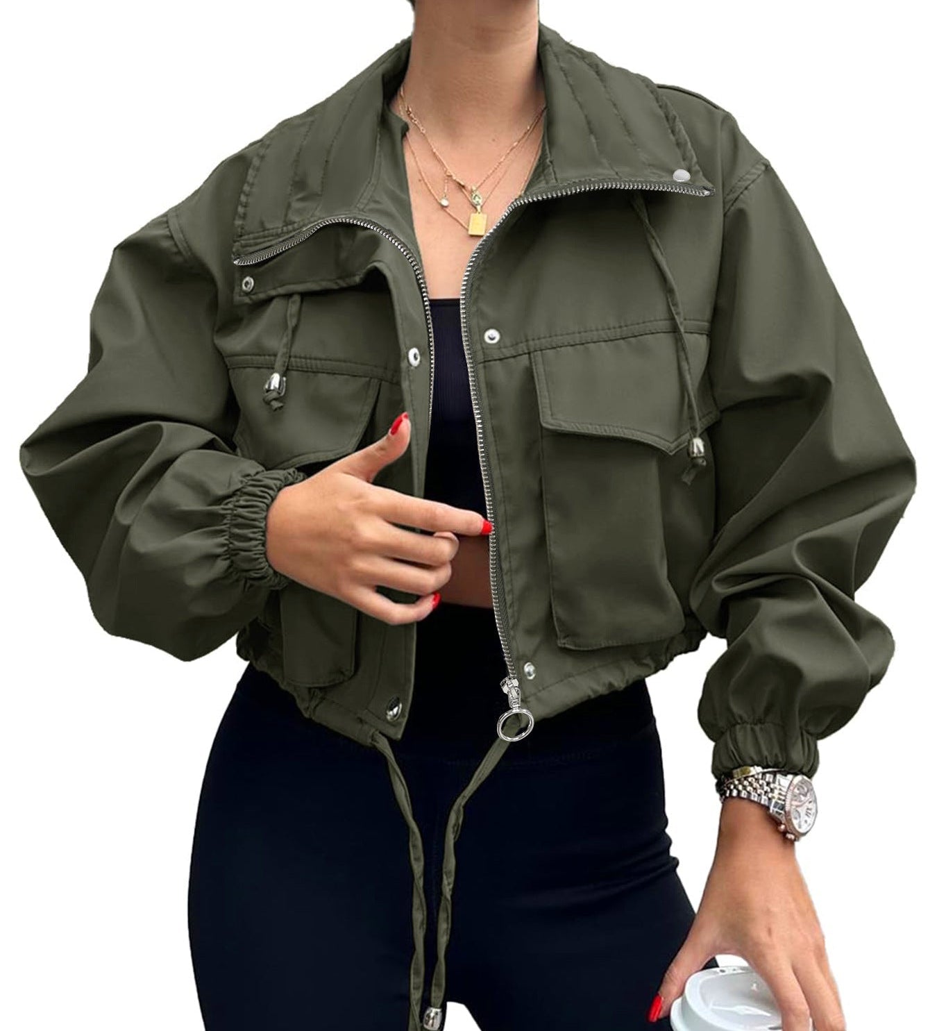AGAPITA™ – Lightweight Cropped Zip Jacket