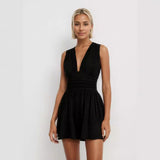 PARIS™ - Stylish Sleeveless V-Neck Romper