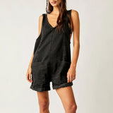 IVYLI™ - Casual Fitted Sleeveless Denim Jumpsuit