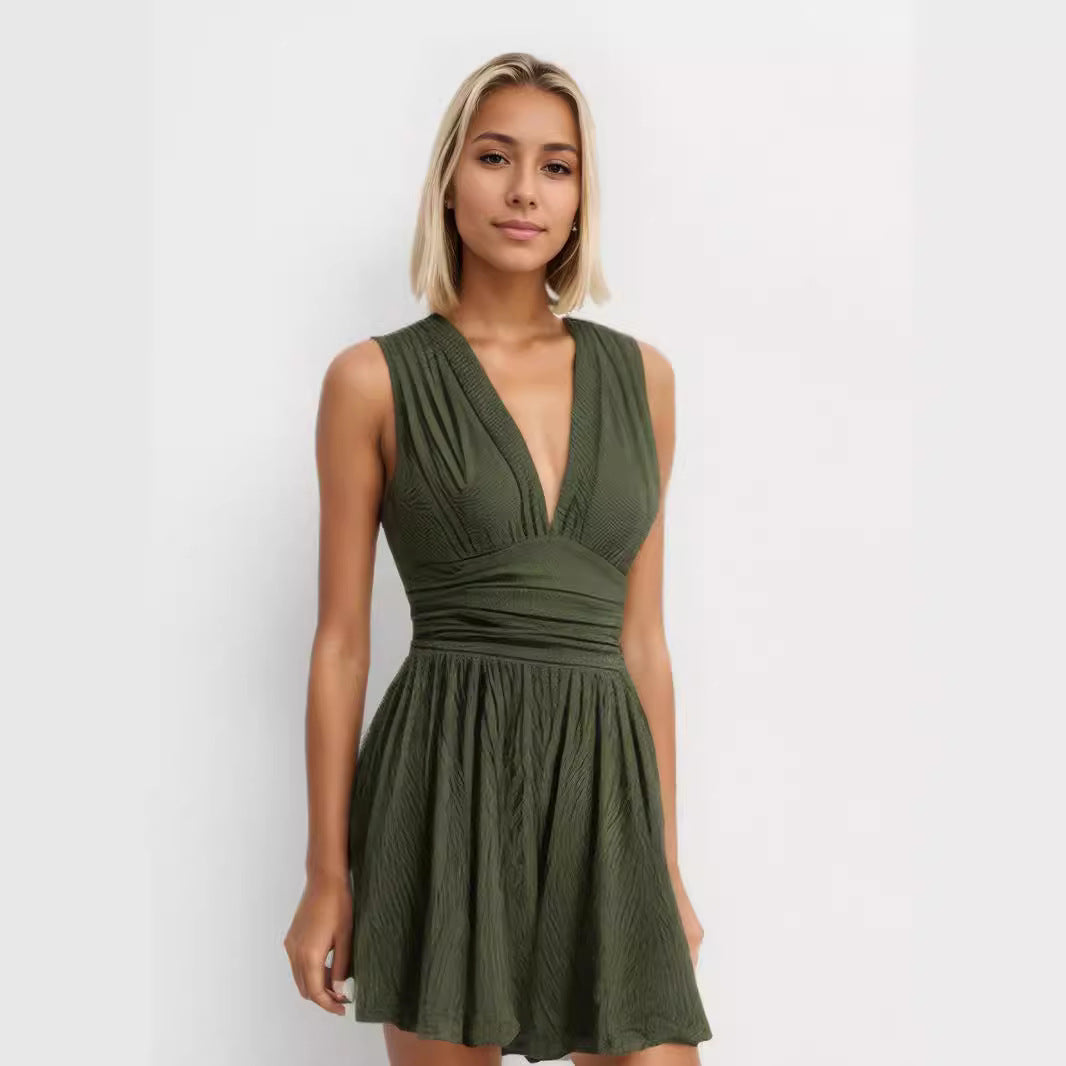 PARIS™ - Stylish V-Neck Sleeveless Jumpsuit