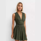 PARIS™ - Stylish Sleeveless V-Neck Romper