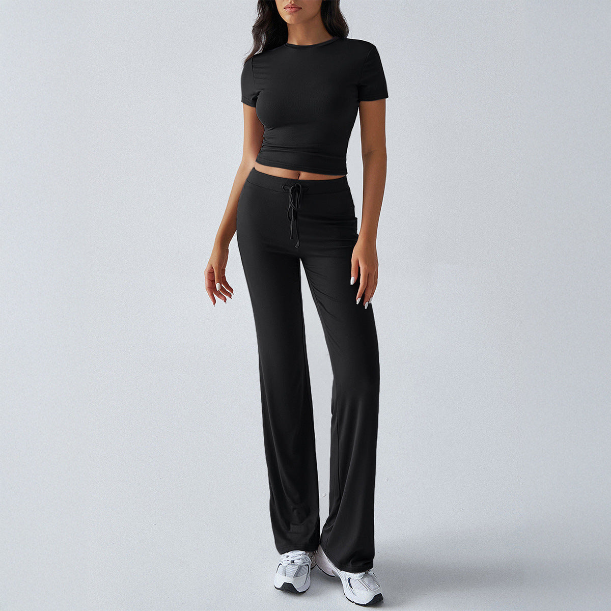 MARGARITAT - Casual Short Sleeve Crop Top