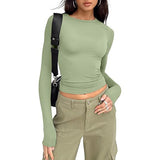 Jihyo - Relaxed Fit Long Sleeve Round Neck Tee