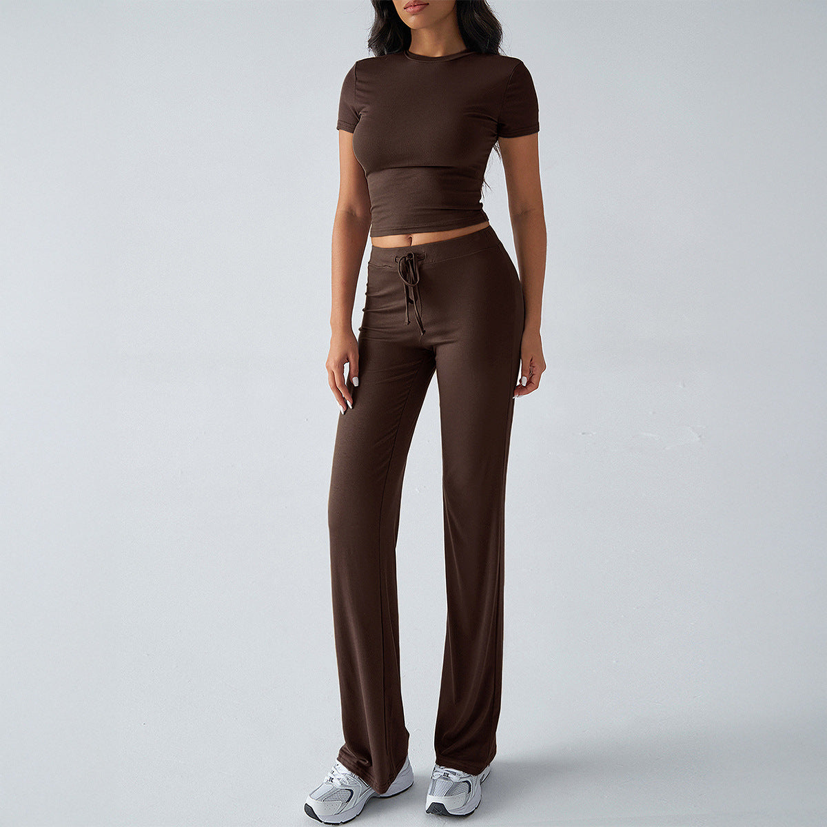 MARGARITAT - Casual Short Sleeve Crop Top