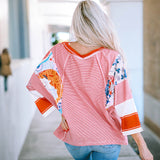 Bailey - Breezy Patchwork Batwing Blouse