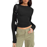 Jihyo - Relaxed Fit Long Sleeve Round Neck Tee