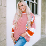 Bailey - Breezy Patchwork Batwing Blouse