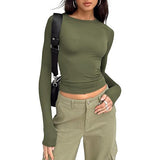 Jihyo - Relaxed Fit Long Sleeve Round Neck Tee