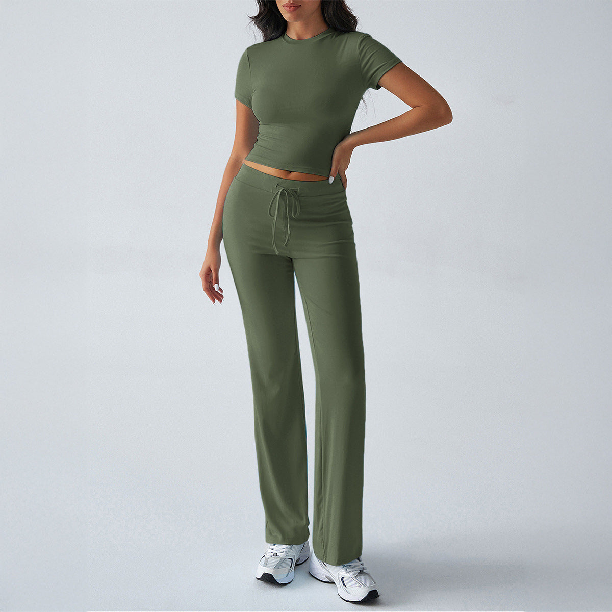 MARGARITAT - Casual Short Sleeve Crop Top