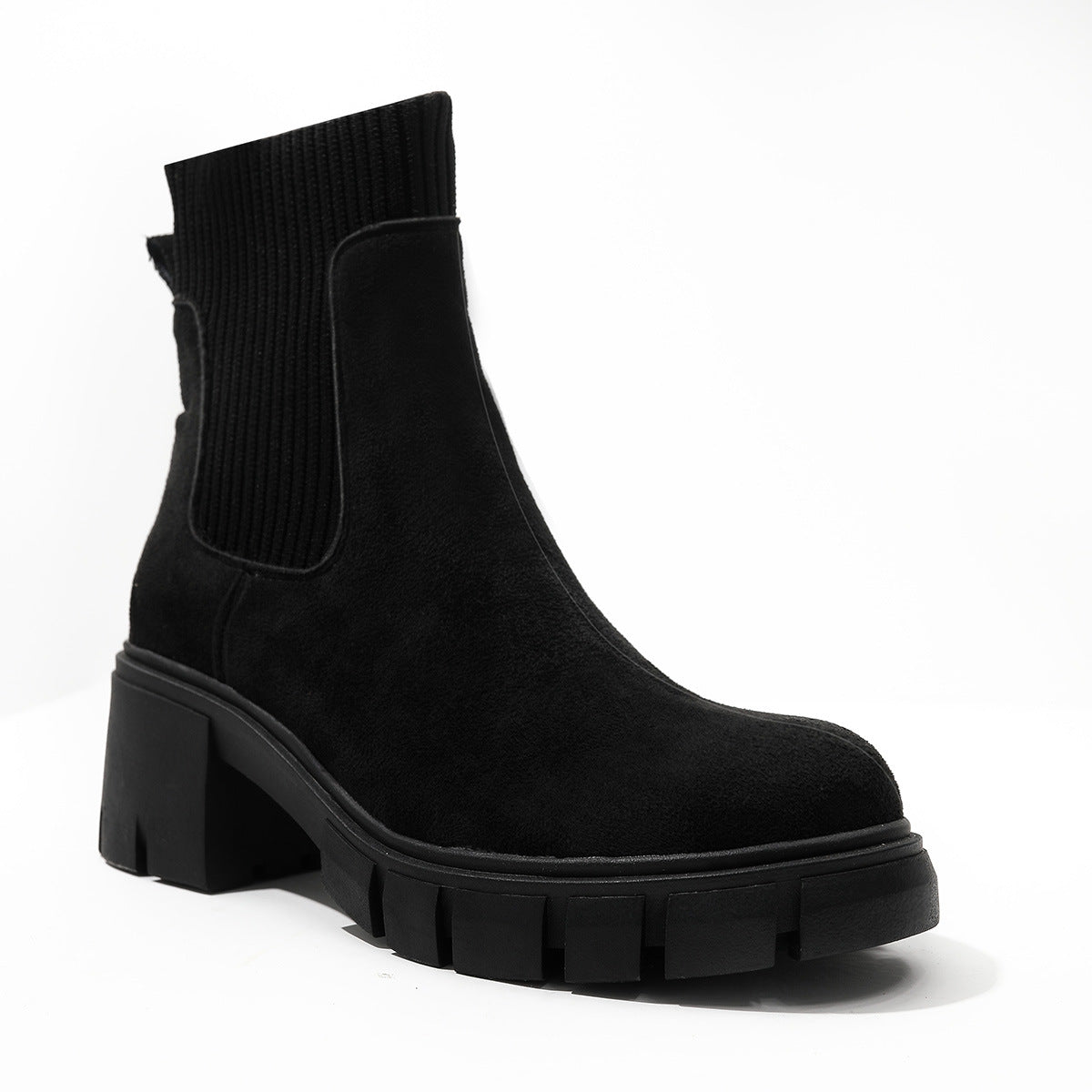 AVAT - Chunky Slip-On Chelsea Ankle Boots