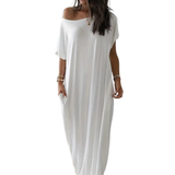 JOSIE™ – Cozy Batwing Sleeve Lounge Dress