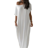 HALLIE™ – Cozy Batwing Sleeve Lounge Dress
