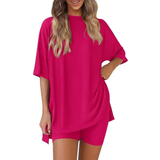 HALSEY™ – Cozy Solid Lounge Two-Piece Ensemble