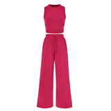REINA™ – Sleeveless Ribbed Knit Lounge Set