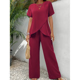 Lorrina - Chic Soft Two-Piece Ensemble