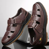 Callum - Closed-Toe Leather Sandals