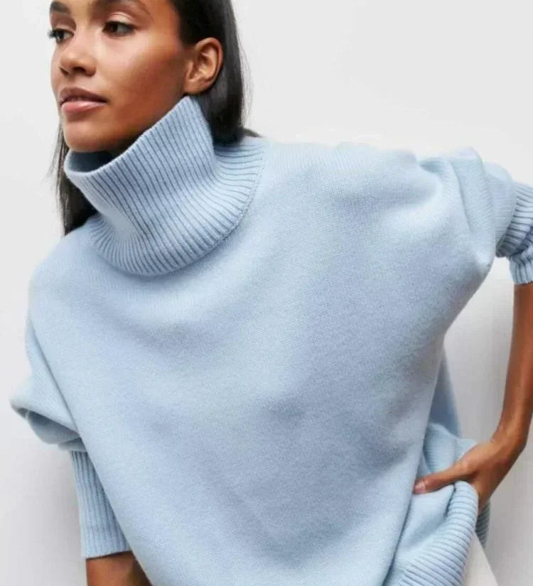 ALYSSA™ - Chic Turtleneck Knit Sweater