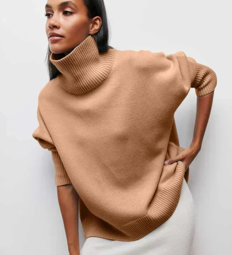 ALYSSA™ - Chic Turtleneck Knit Sweater