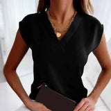 Maelyn - Elegant V-Neck Blouse