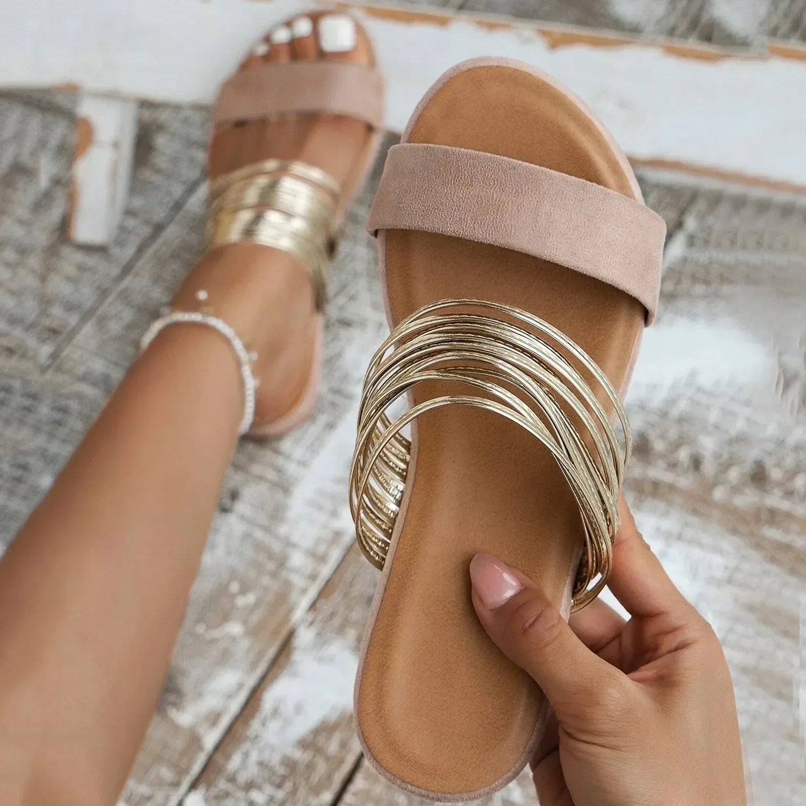 Rhiannon - Desert Chic Slide Sandals