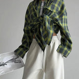Norah - Simple Casual Flannel Shirt