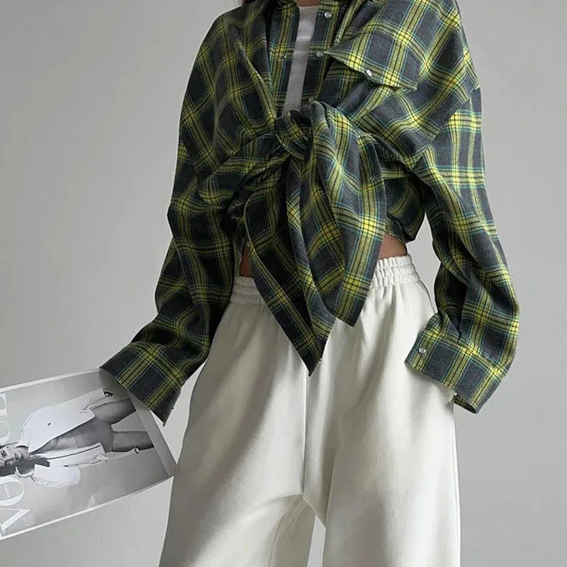Norah - Simple Casual Flannel Shirt
