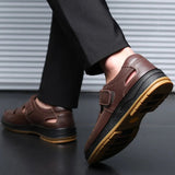 Callum - Closed-Toe Leather Sandals