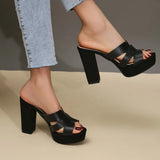 Adeline – Chic Platform Mule Heels