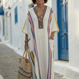 Noemi - V-Neck Pocket Maxi Dress