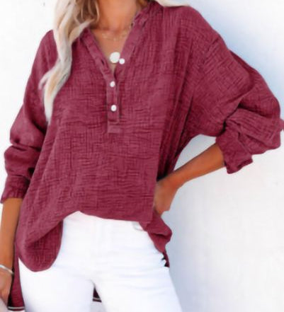 Ayla - Relaxed V-Neck Top