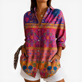 Addison - Boho Floral Mosaic Top