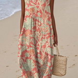 Beth Floral Midi Dress" can be rephrased as "Floral Midi Dress by Beth.