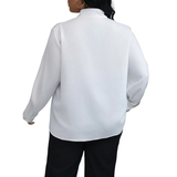 Janela - Elegant Long Sleeve High Neck Top
