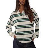 AIKO™ – Elegant Striped Long Sleeve Tee