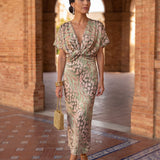 Scarborough - Front Knot Shaping Midi Dress