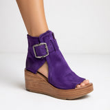 Oriana – Ankle Boots with Open Wedge Design
