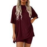 HALSEY™ – Cozy Solid Lounge Two-Piece Ensemble